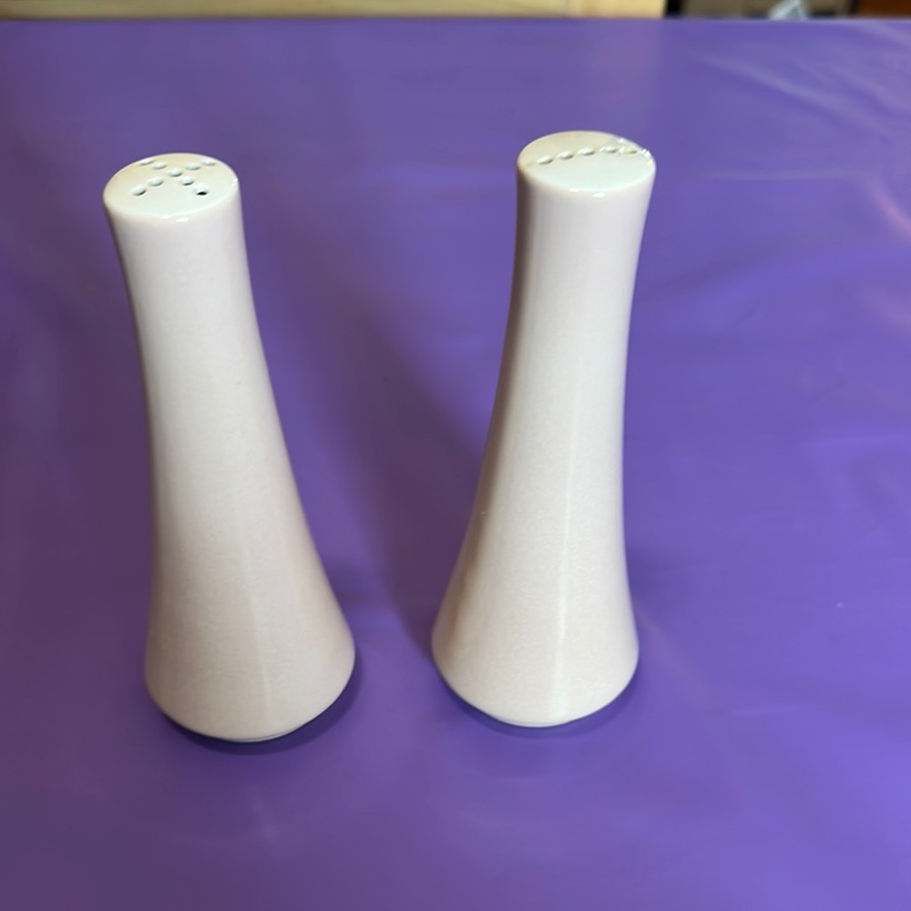 Elegant Cream Salt and Pepper Shakers